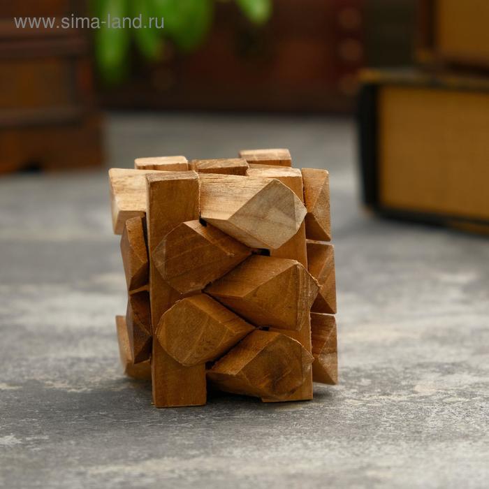 Головоломка из дерева «Стена», 12 частей, 6×6×8 см